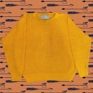 Forenza Bright Yellow Chunky Knit Sweater